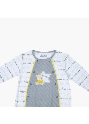 Juniors Printed Closed Feet Sleepsuit with Long Sleeves