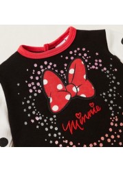 Disney Minnie Mouse Print Closed Feet Sleepsuit with Long Sleeves