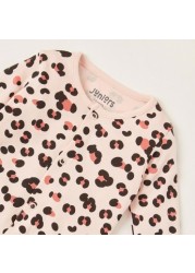 Juniors All-Over Printed Sleepsuit with Long Sleeves