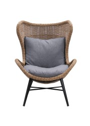 Cove Rattan Wing Back Egg Chair W/Cushion Generic, VS-MFC03 (84 x 80 x 114 cm)