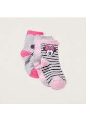 Disney Minnie Mouse Print Socks - Set of 3