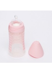 Suavinex Printed Feeding Bottle with Soother and Clip