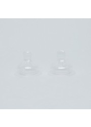 nip Wide Neck Teat - Set of 2