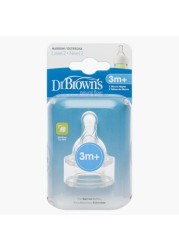 Dr. Brown's Feeding Bottle Nipple - Set of 2