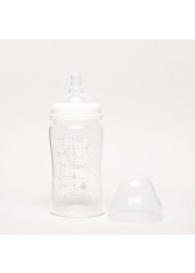 Giggles Printed Glass Feeding Bottle - 200 ml