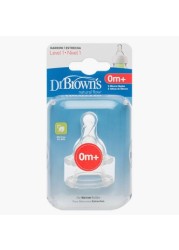 Dr. Brown's Feeding Bottle Nipple - Set of 2