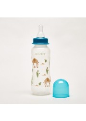 Juniors Printed 3-Piece Feeding Bottle Set - 250 ml