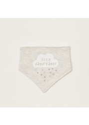 Juniors Cloud Print Bandana Bib - Set of 2