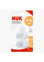 NUK Anti-Colic Silicone Teats - Set of 2