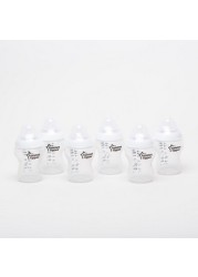 Tommee Tippee Closer to Nature 3+3 Feeding Bottle Set - 260 ml