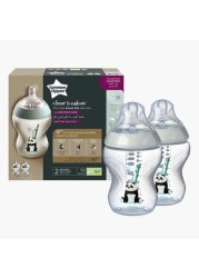 Tommee Tippee Panda Print 260 ml Feeding Bottle - Buy 1 Get 1 Free