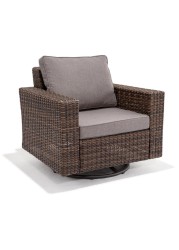 Agartha Rattan Swivel Chair W/Cushions Generic (90 x 85 x 90 cm, 2 Pc.)