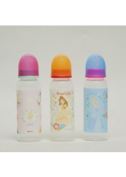 Disney Princess Print Feeding Bottle 250 ml - Set of 3