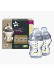 Tommee Tippee Closer To Nature 2-Piece Printed Feeding Bottles Set - 260 ml