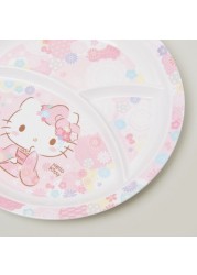 Hello Kitty Print Section Plate - 10 inches