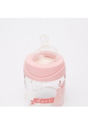 Suavinex Printed Feeding Bottle with Lid - 120 ml