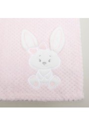 Juniors Waffle 3D Bunny Fleece Blanket - 80x110 cms