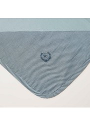 Giggles Striped Receiving Blanket- 70 x 70 cms