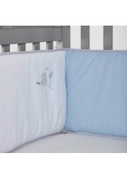 Cambrass Solid 2-Piece Cot Bumper Set