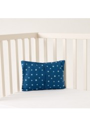 Juniors Star Print Pillow with Embroidered Detail