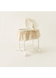 Juniors Printed Bassinet with Canopy