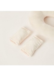 Juniors Textured 3-Piece Neck Pillow Travel Set - 100x90 cms