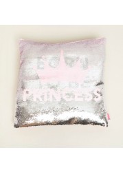 Disney Princess Sequin Detail Cushion - 40x40 cms