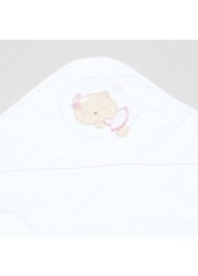 Juniors Embroidered Towel with Hood and Mittens