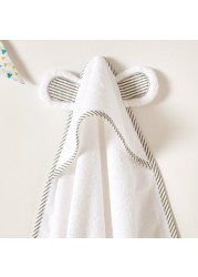 Giggles Hooded Towel with Bear Ear Appliques