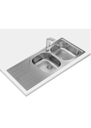 Teka Universe Stainless Steel Inset Reversible Sink (50 x 116 cm)