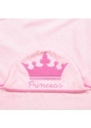 Disney Princess Crown Embroidery Towel with Hood