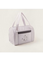 Cambrass Forest Embroidered Bag with Twin Handles and Zip Closure