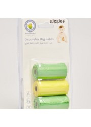 Giggles Scented Disposable Bag Refills - 30 Piece