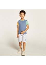 Juniors 3-Piece Crew Neck T-shirt and Shorts Set