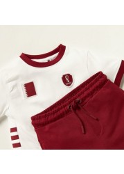 FIFA Solid Round Neck T-shirt and Shorts Set