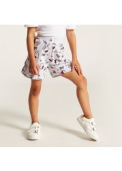 Sanrio Hello Kitty Print Shorts with Elasticised Waistband and Pockets