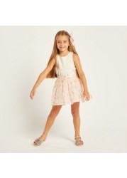 Juniors Textured Skirt with Elasticated Waistband