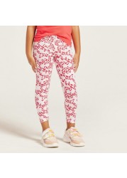 Sanrio Leopard Print Leggings with Elasticated Waistband