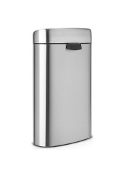 Brabantia Steel Soft Touch Waste Bin (40 L, Silver)