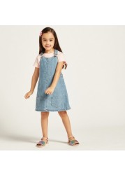 Juniors Denim Pinafore with Pockets