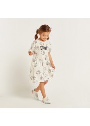 Sanrio Hello Kitty Print Dress with Short Sleeves - Set of 2