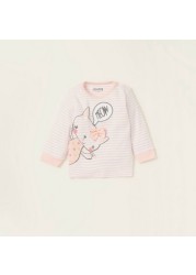 Juniors Hello Kitty Themed Striped T-shirt and Full Length Pyjama Set