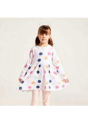 Juniors All-Over Printed Dress and Leggings Set