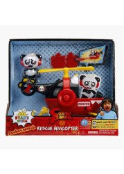 Ryan's World Rescue Helicopter with Combo Panda Toy