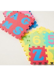 Juniors 36-Pieces Alphabet and Number Puzzle Mat