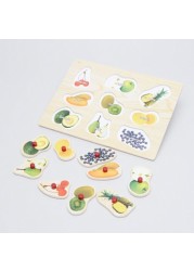 Juniors Fruit Puzzle Board with Knobs