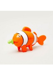 Gloo Pull String Bath Buddies Clown Fish Toy