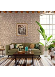 York Dimensional Effects Vinyl Coated Arabesque Wallpaper, TD4729