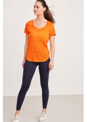 Next Active Sports Short Sleeve V-Neck Top Regular