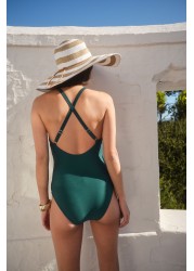 Cut-Out Plunge Swimsuit